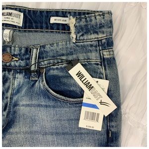 WILLIAM RAST My Ex’s Jean Cotton Distress Mid Rise Boot NWT 25